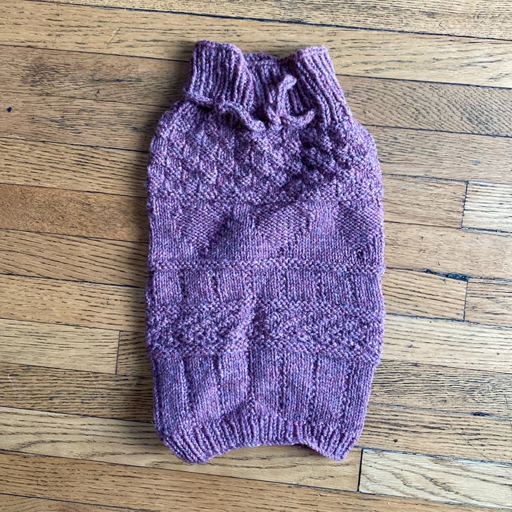Handmade wool hot water bottle sleeve